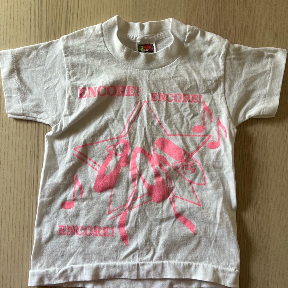 vintage single stitch ballet tee 6-7